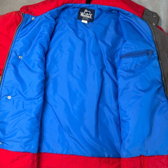 VTG Woolrich Jacket Mens Large Nylon Red Blue Lining Thinsulate USA‎ Gorpcore - Picture 14 of 16